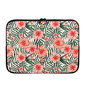 Exotic Tropical Hibiscus Pattern Print Laptop Sleeve
