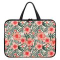 Exotic Tropical Hibiscus Pattern Print Laptop Sleeve With Handle