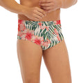 Exotic Tropical Hibiscus Pattern Print Men's Briefs