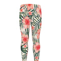 Exotic Tropical Hibiscus Pattern Print Men's Leggings