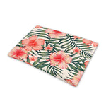 Exotic Tropical Hibiscus Pattern Print Pet Cooling Mat Cover