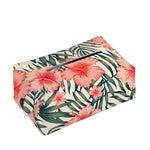 Exotic Tropical Hibiscus Pattern Print Rectangle Tissue Box Cover