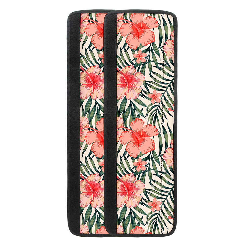 Exotic Tropical Hibiscus Pattern Print Refrigerator Handle Covers