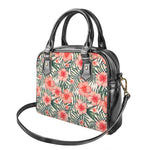 Exotic Tropical Hibiscus Pattern Print Shoulder Handbag