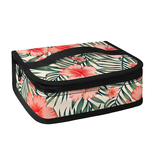 Exotic Tropical Hibiscus Pattern Print Small Lunch Bag