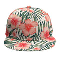 Exotic Tropical Hibiscus Pattern Print Snapback Cap