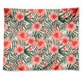 Exotic Tropical Hibiscus Pattern Print Tapestry