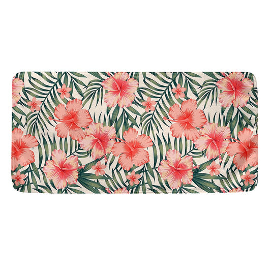 Exotic Tropical Hibiscus Pattern Print Towel