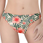 Exotic Tropical Hibiscus Pattern Print Women's Thong