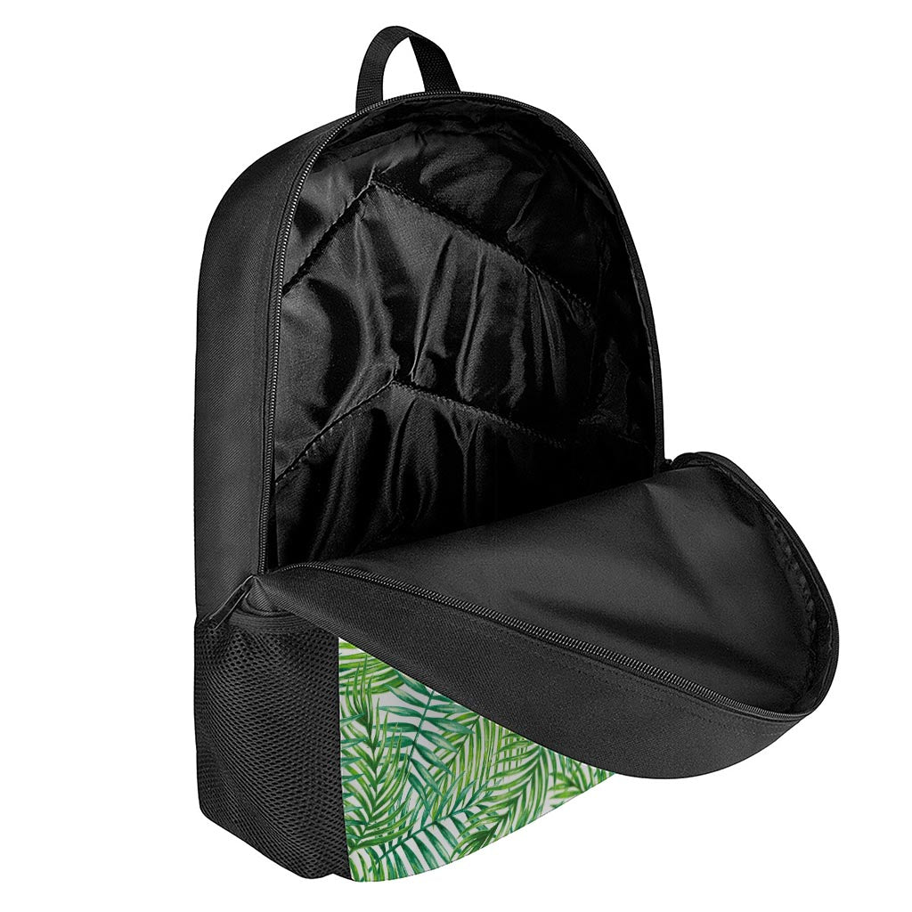 Exotic Tropical Leaf Pattern Print 17 Inch Backpack
