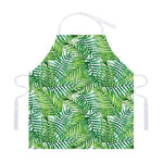 Exotic Tropical Leaf Pattern Print Adjustable Apron