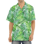 Exotic Tropical Leaf Pattern Print Aloha Shirt