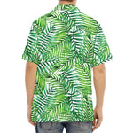 Exotic Tropical Leaf Pattern Print Aloha Shirt