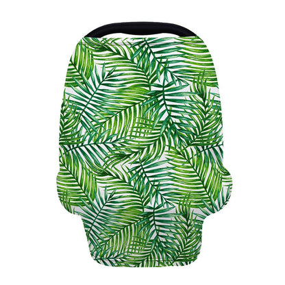 Exotic Tropical Leaf Pattern Print Baby Seat Cover
