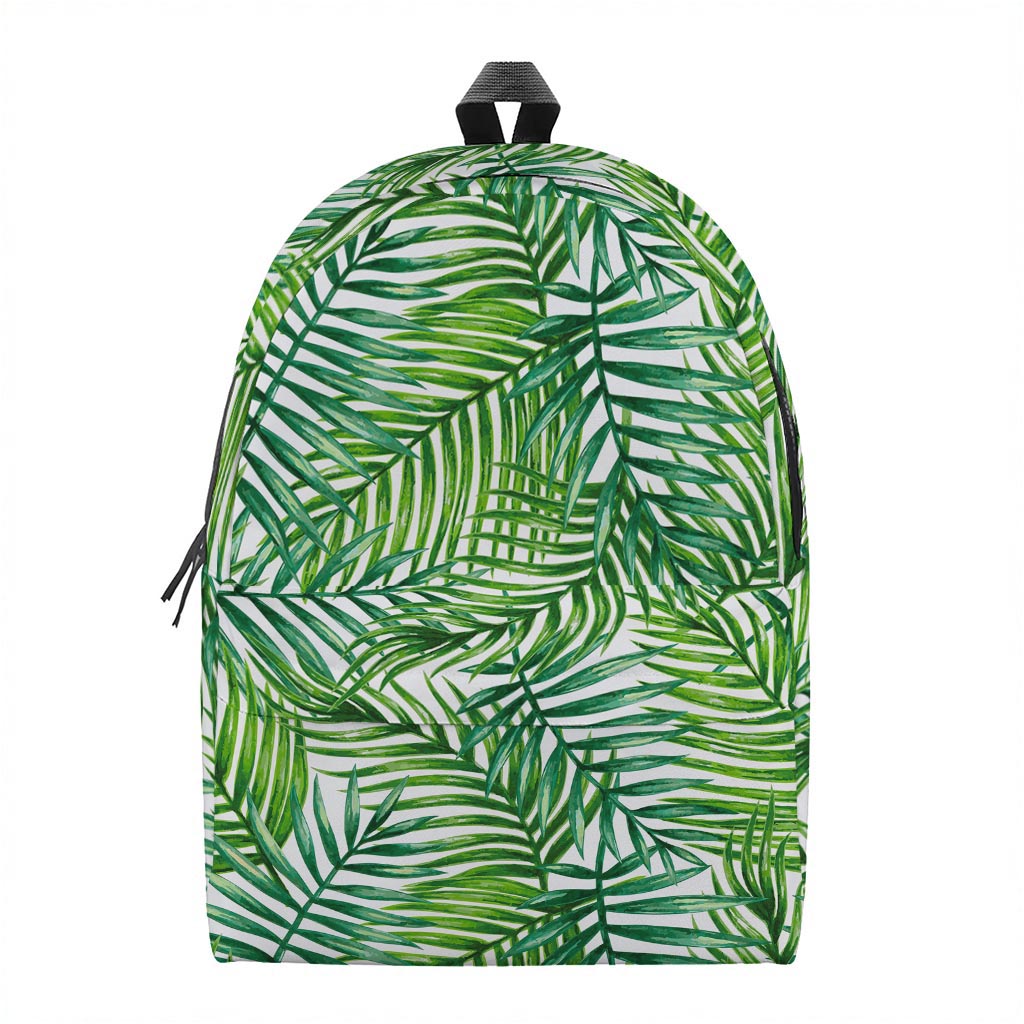 Exotic Tropical Leaf Pattern Print Backpack