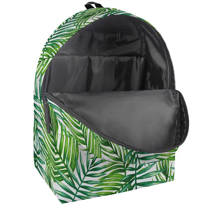 Exotic Tropical Leaf Pattern Print Backpack