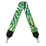 Exotic Tropical Leaf Pattern Print Bag Strap