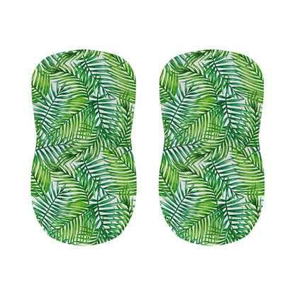 Exotic Tropical Leaf Pattern Print Bar Stool Covers