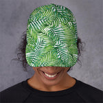 Exotic Tropical Leaf Pattern Print Baseball Cap