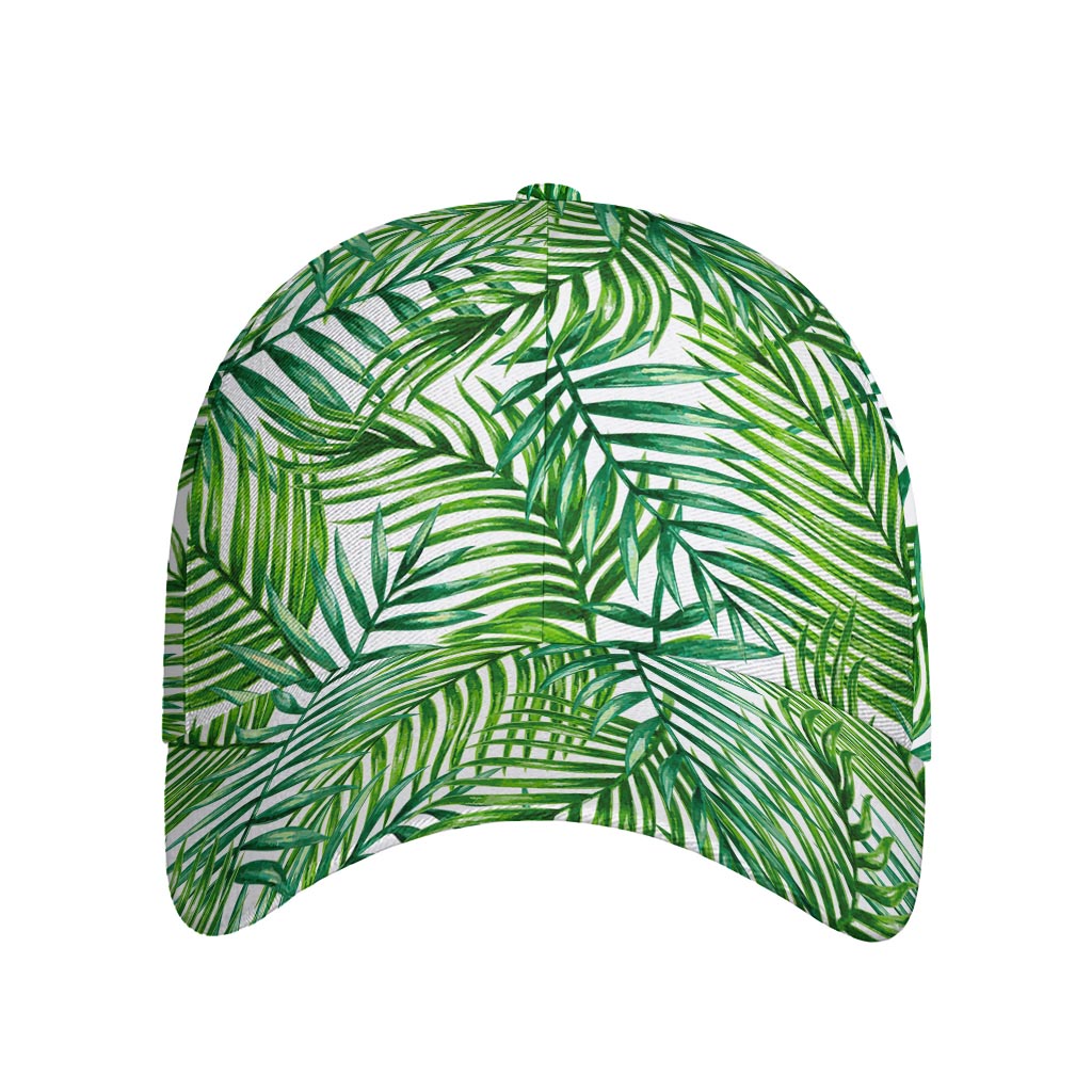 Exotic Tropical Leaf Pattern Print Baseball Cap