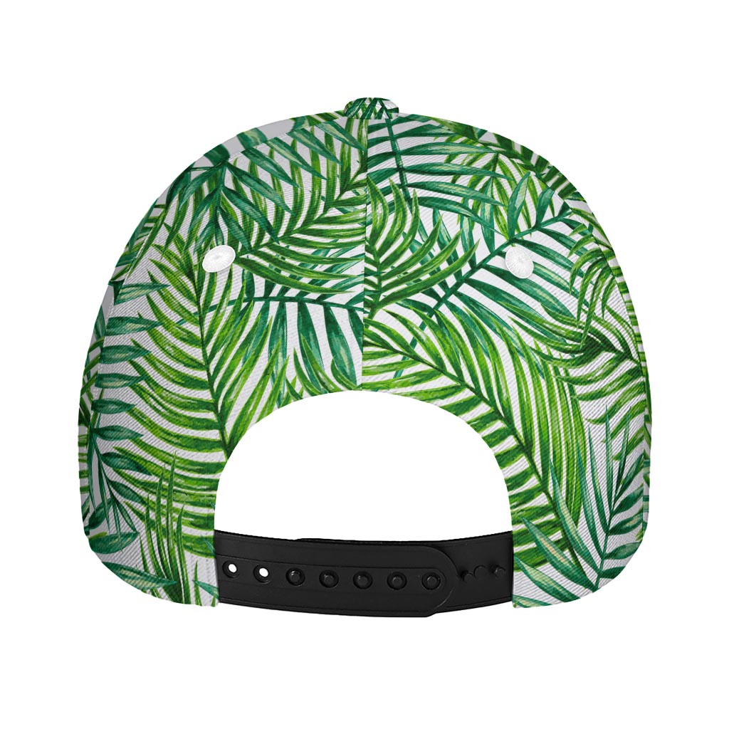 Exotic Tropical Leaf Pattern Print Baseball Cap