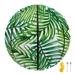 Exotic Tropical Leaf Pattern Print Basketball