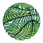 Exotic Tropical Leaf Pattern Print Basketball