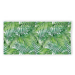 Exotic Tropical Leaf Pattern Print Beach Towel