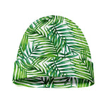 Exotic Tropical Leaf Pattern Print Beanie