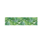 Exotic Tropical Leaf Pattern Print Bed Runner