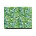 Exotic Tropical Leaf Pattern Print Bifold Wallet