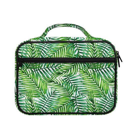 Exotic Tropical Leaf Pattern Print Briefcase Bible Bag