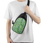 Exotic Tropical Leaf Pattern Print Chest Bag