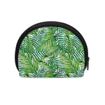 Exotic Tropical Leaf Pattern Print Coin Purse