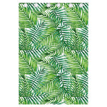 Exotic Tropical Leaf Pattern Print Curtain