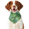 Exotic Tropical Leaf Pattern Print Dog Bandana