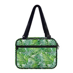 Exotic Tropical Leaf Pattern Print Double Strap Bible Bag