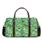 Exotic Tropical Leaf Pattern Print Duffle Bag