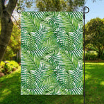 Exotic Tropical Leaf Pattern Print Garden Flag