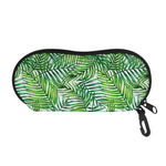 Exotic Tropical Leaf Pattern Print Glasses Case