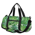 Exotic Tropical Leaf Pattern Print Gym Bag