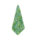 Exotic Tropical Leaf Pattern Print Hand Towel