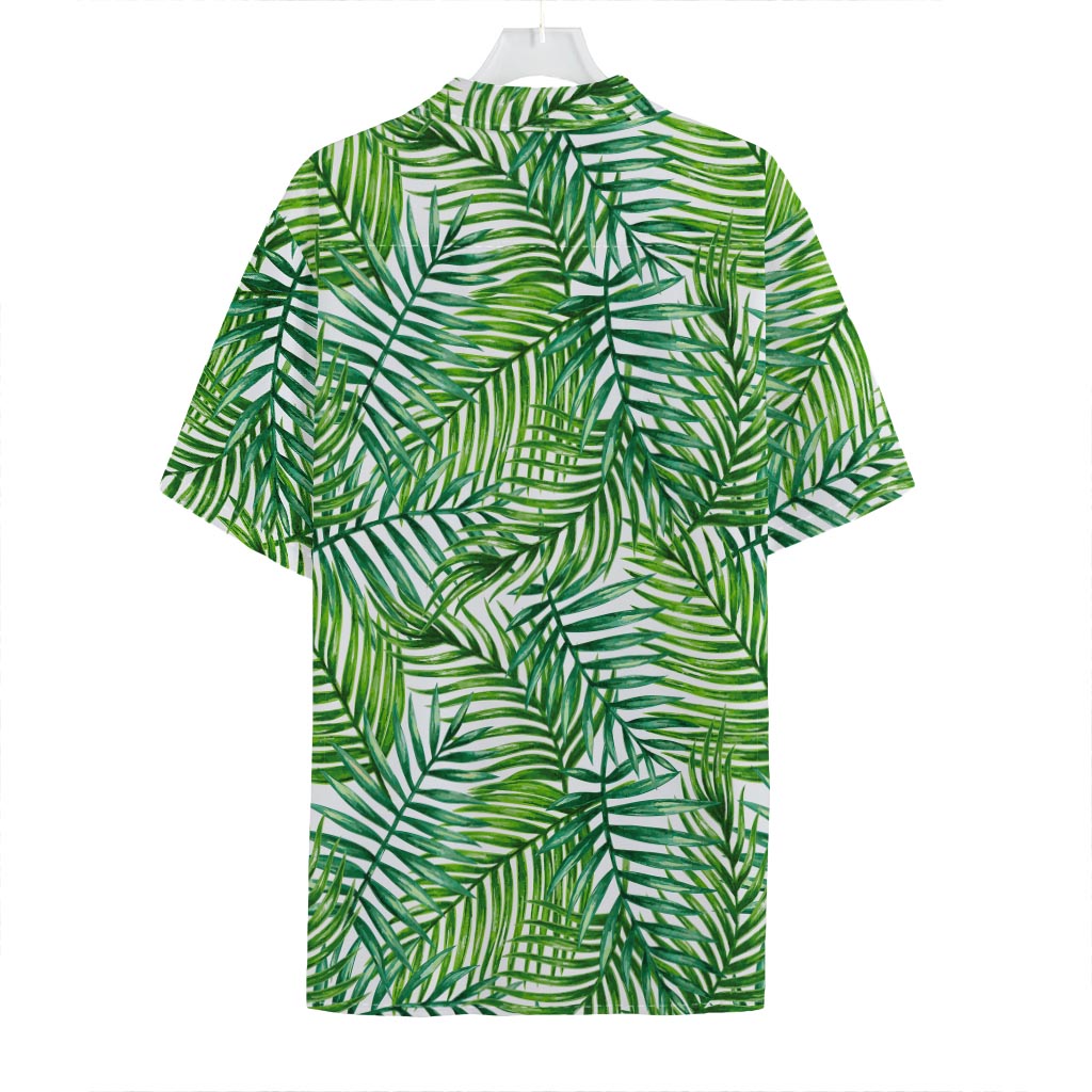 Exotic Tropical Leaf Pattern Print Hawaiian Shirt