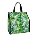 Exotic Tropical Leaf Pattern Print Insulated Lunch Tote
