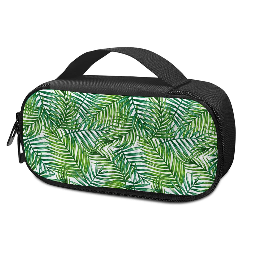 Exotic Tropical Leaf Pattern Print Insulin Cooler Travel Case