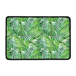 Exotic Tropical Leaf Pattern Print Kitchen Mat