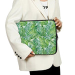 Exotic Tropical Leaf Pattern Print Laptop Sleeve