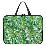 Exotic Tropical Leaf Pattern Print Laptop Sleeve With Handle