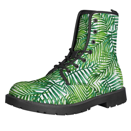 Exotic Tropical Leaf Pattern Print Backpack