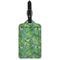 Exotic Tropical Leaf Pattern Print Luggage Tag